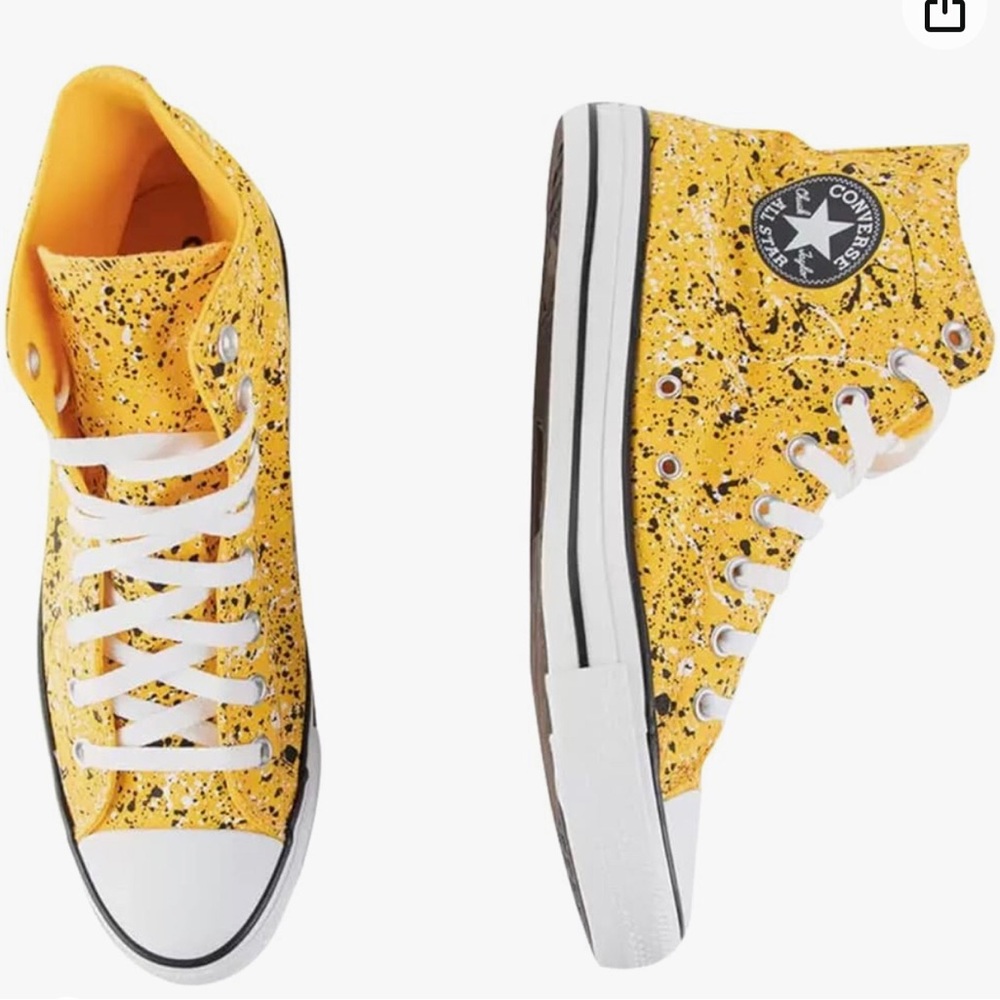 Unisex CONVERSE Chuck Taylor All Star Paint Splatter High Top Shoes Mens 4. W 6